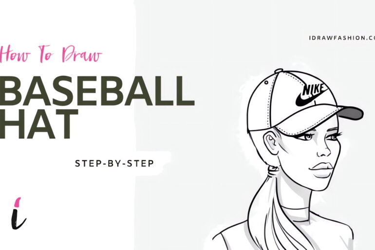 How To Draw Baseball Hat step by step tutorial cover – Accessories – How to draw a baseball hat in 8 Easy Steps