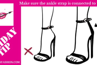 FRIDAY TIP – ankle strap shoes drawing
