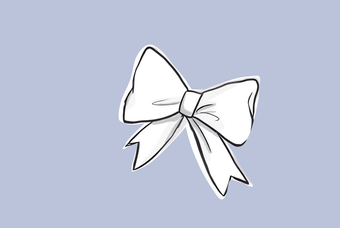 How To Draw Ribbon Bow step by step tutorial cover 1 – bow, bow tie, ribbon – How to draw a ribbon bow in 10 easy steps