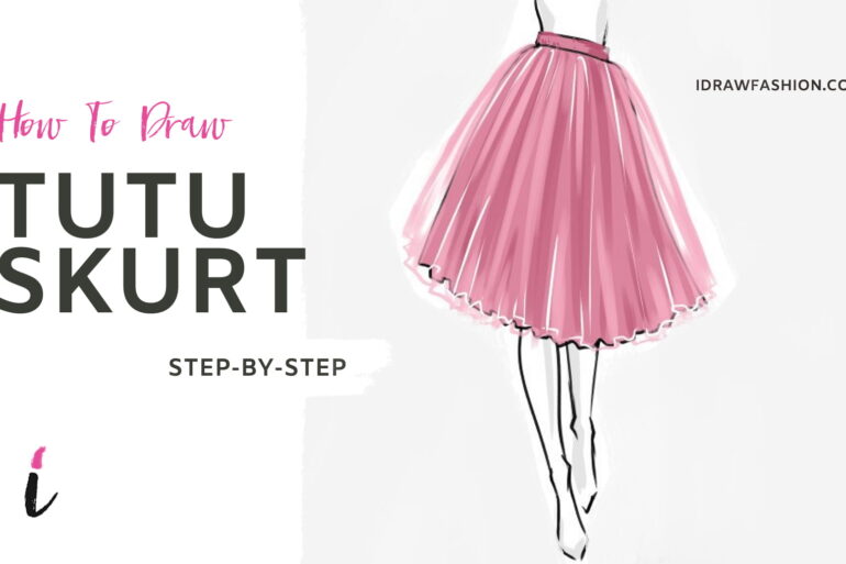 How To Draw Tutu Skirt step by step tutorial cover &ndash; CLOTHES &ndash; How to draw a tutu skirt