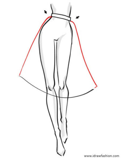 How to draw a tutu skirt in fashion sketches 
