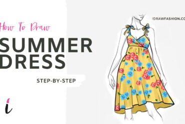 How To Draw Summer Dress step by step tutorial cover &ndash; draw dresses &ndash; How To Draw a Summer Dress