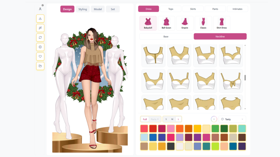 PUM! Fashion Designer App- free web application for fashion designers to create design sketches quickly and easily for their portfolio.