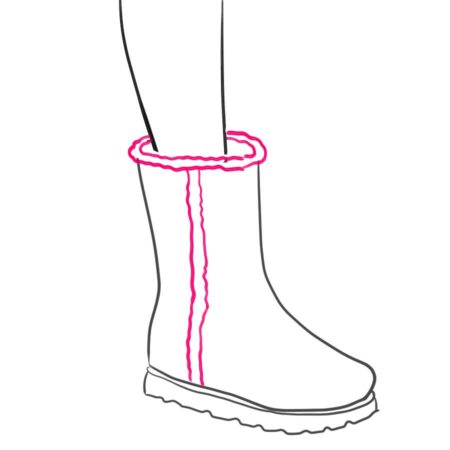 Uggs drawing tutorial step 6 2 – boots, how to draw shoes, ugg boots, uggs – How to draw ugg boots