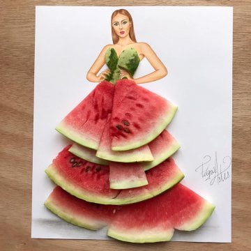 zip 07793fd6ef89175f3de007fbca6cb5351 &ndash; fashion design, fashion illustration, food, inspiration &ndash; Top 21 Fashion illustrations with Food