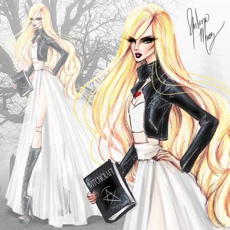 side-view-fashion-illustration-girl-with-long-blonde-hair