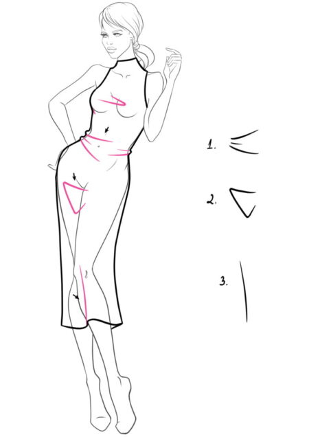 Draw the folds