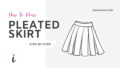How To Draw Pleated Skirt step by step tutorial cover 1 &ndash; draw a skirt, draw clothes, draw clothes folds, pleated skirt, pleats &ndash; How to draw a pleated skirt