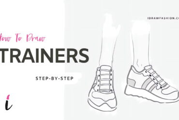 How To Draw Trainers step by step tutorial cover &ndash; Shoes &ndash; How To Draw Trainers in 13 Easy Steps