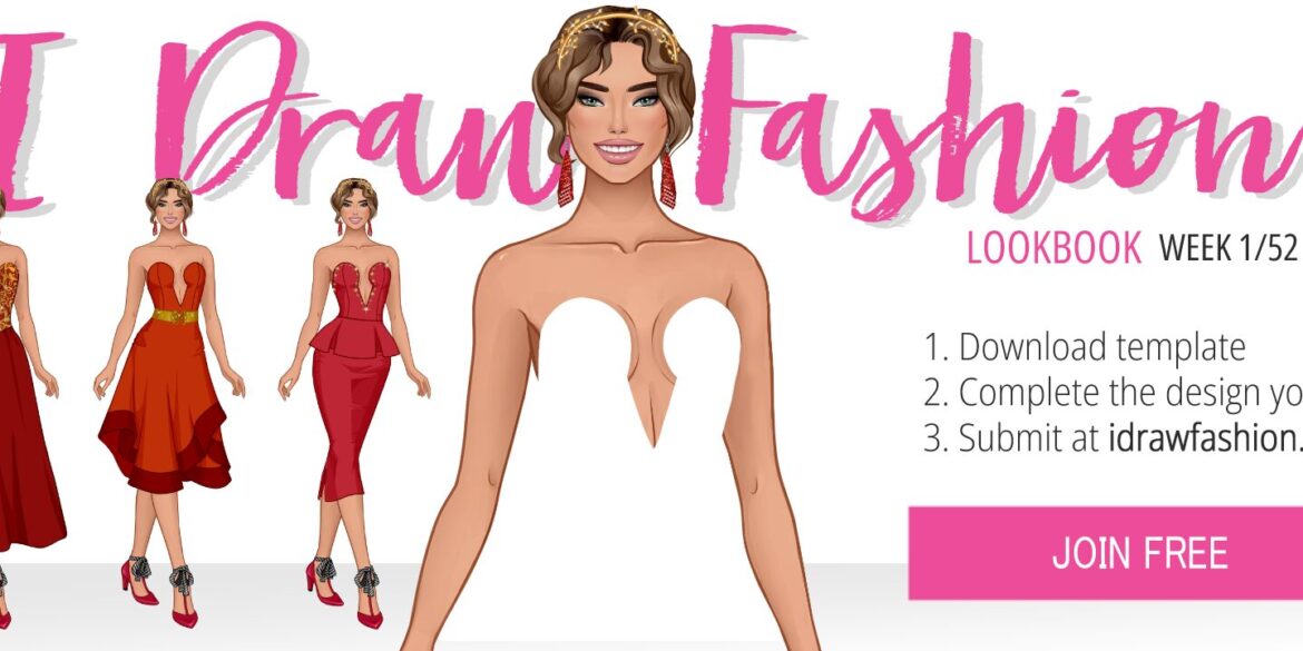 I Draw Fashion Lookbook contest challenge week 1