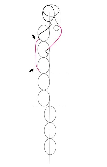 how to draw figure in side view pose for fashion design sketches step 5 &ndash; body, fashion figure, profile, side view &ndash; How to draw side view poses
