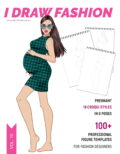 10 Pregnant Sketchbook cover 100 Professional Figure Templates for Fashion Designers &ndash; Pregnant