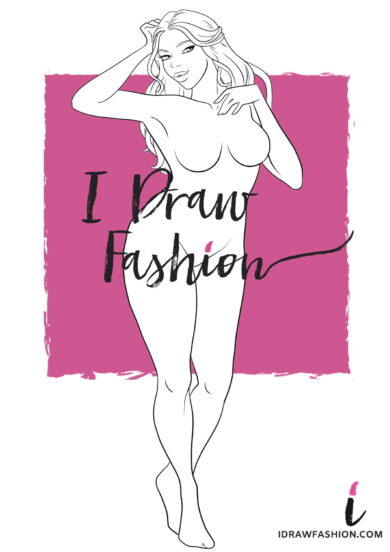 Plus Size Fashion Template - women croqui