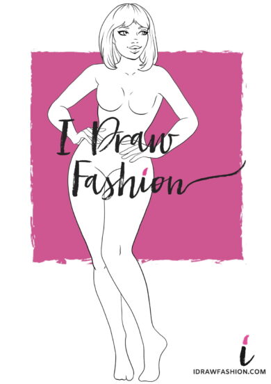 Plus Size Fashion Template - women croqui