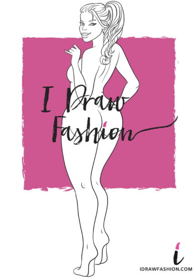 Plus Size Fashion Template - women croqui