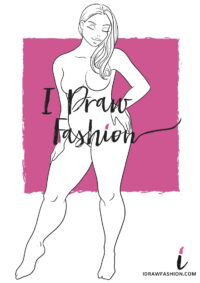 Plus Size Fashion Template - women croqui