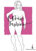 Plus Size Fashion Template - women croqui