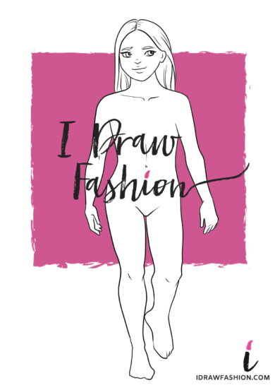 Little girl fashion template - kids children croquis