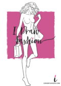 Fashion Template - women croqui holding shopping bags