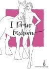 Equestrian fashion template - woman croqui with a horse