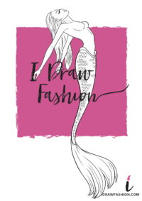Mermaid Figure Template - Fantasy fashion croquis