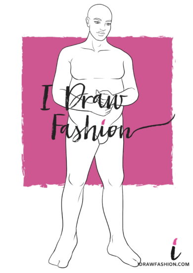 Plus Size Fashion Template - men croqui