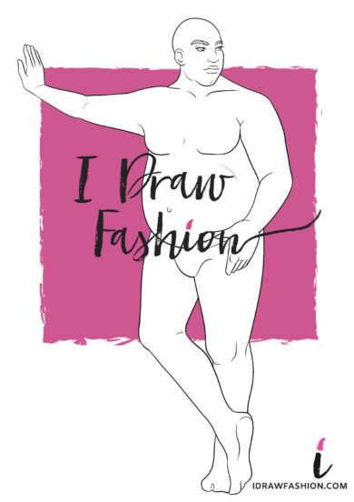 Plus Size Fashion Template - men croqui