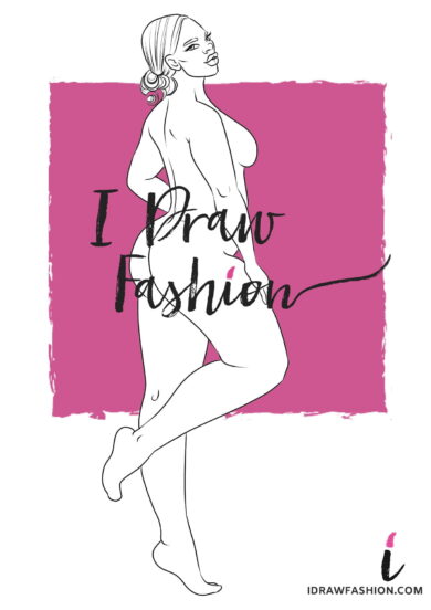 Plus Size Fashion Template - women croqui