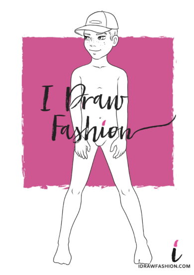 Little Boy Fashion Template - kids croquis