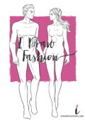 Man and Woman couple Fashion template - fashion croqui