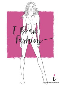Woman Fashion Template - 9 heads figure croqui