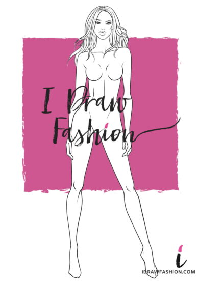 Woman Fashion Template - 9 heads figure croqui