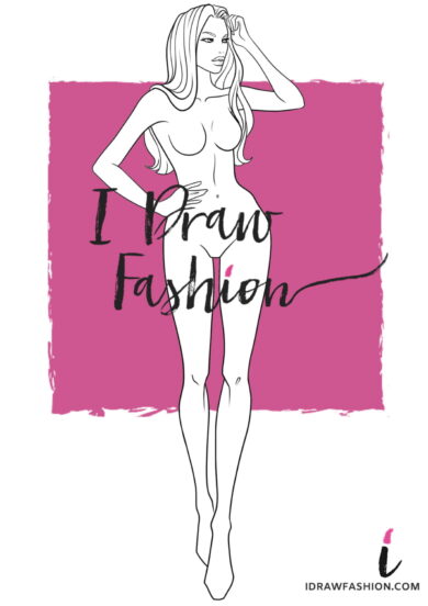 Woman Fashion Template - 9 heads figure croqui
