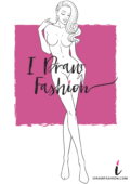 Woman Fashion Template - 9 heads figure croqui