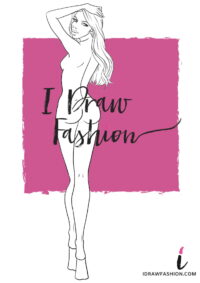 Back View Fashion Template - women croquis