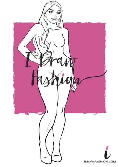 Plus Size Fashion Template - women croqui