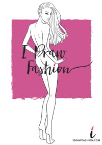 Back View Fashion Template - women croquis