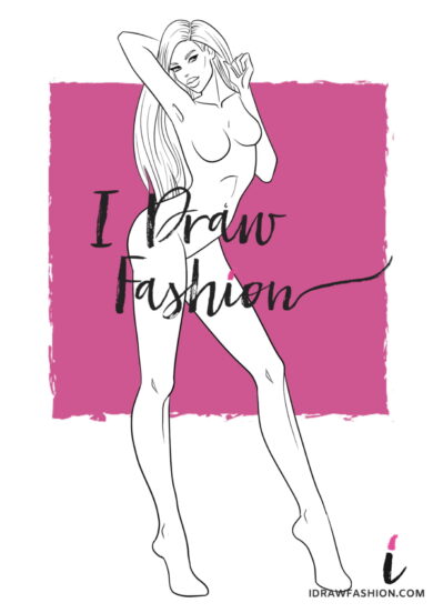 Woman Fashion Template - 9 heads figure croqui