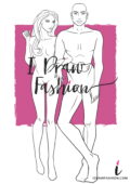 Man and Woman couple Fashion template - fashion croqui