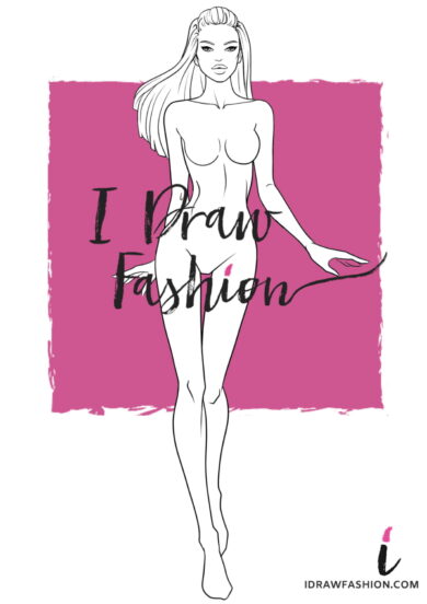 Woman Fashion Template - 9 heads figure croqui