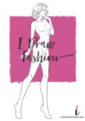 Woman Fashion Template - 9 heads figure croqui