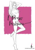 Woman Fashion Template - 9 heads figure croqui