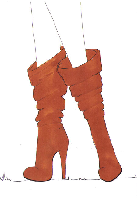 How to draw boots step 7 &ndash; accessories, boots, heels, shoes &ndash; How to draw boots
