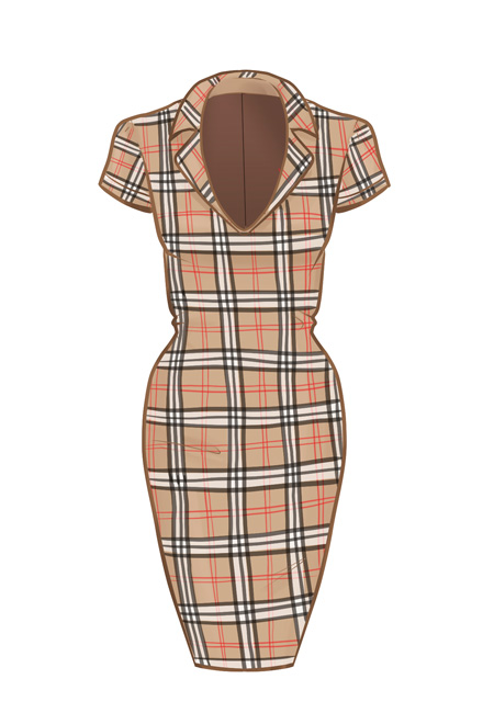 How to draw Burberry plaid I Draw Fashion