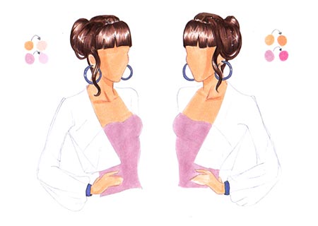 How to draw sheer fabric and chiffon step 1 – chiffon, draw shiffon, fabric, sheer fabric, transparent fabrics – How to draw chiffon