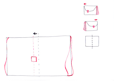 How to draw a bag step 0002 &ndash; accessories, bag, chain, hand &ndash; How to draw a bag