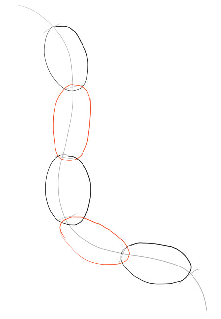How to draw chains step 02 &ndash; accessories, chain &ndash; How to draw chains
