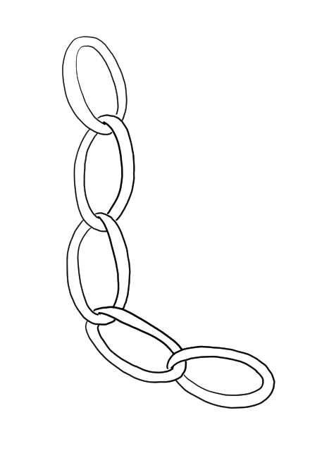 How to draw chains step 06 &ndash; accessories, chain &ndash; How to draw chains