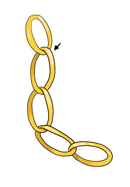 How to draw chains step 08 &ndash; accessories, chain &ndash; How to draw chains