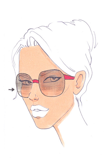How to draw sunglasses step 5 &ndash; accessories, glasses, sunglasses &ndash; How to draw sunglasses